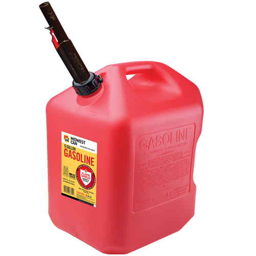 Midwest Can 6610 Gas Can FlameShield Safety System Plastic 6 gal