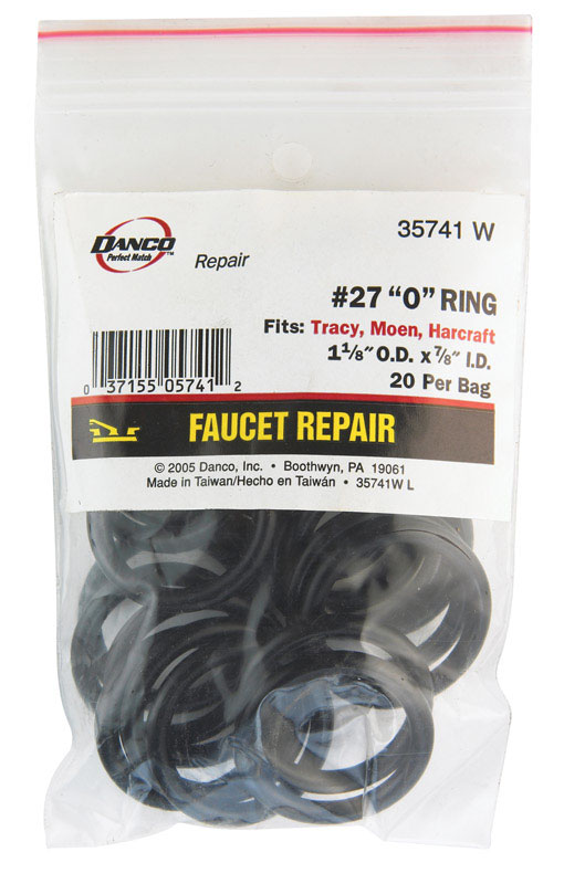 Danco 35741W O-Ring 1-1/8" D X 7/8" D #27 Rubber