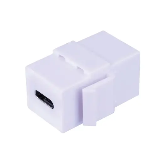 Monster JHIU0100 USB Type C Keystone Insert Just Hook It Up White