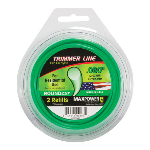 Trimmer Line RoundCut Commercial Grade 0.080" D X 40 ft. L - pack of 10