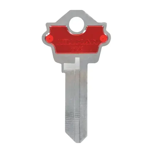 Universal Key Blank House/Office Single Red - pack of 5