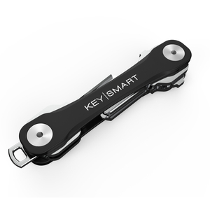 KeySmart Compact Key Holder Black, 4 x 5/8 x 3/8 H