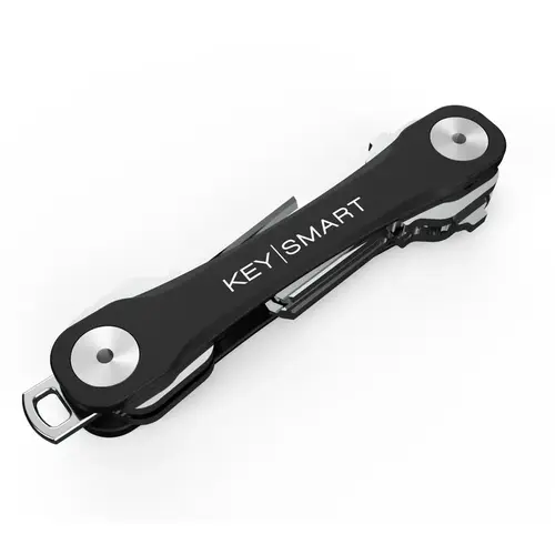 KeySmart KS050-BLK Key Holder Flex Stainless Steel Black Multi-Tool Black