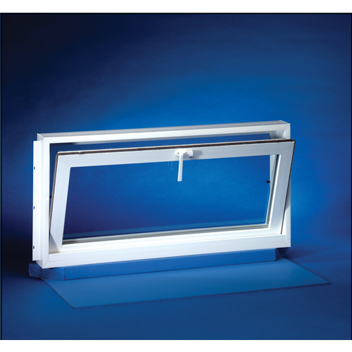 Duo-Corp 3223ARIS Aristoclass Series Hopper Basement Window, Glass Glass/Screen, Vinyl Frame