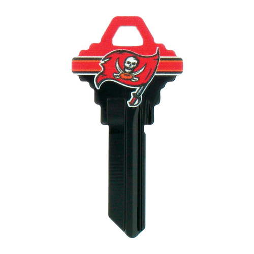 Universal Key Blank Tampa Bay Buccaneers Painted Key House/Office Single - pack of 6