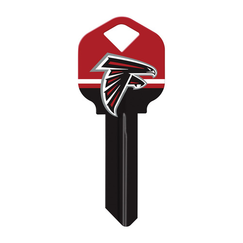 Universal Key Blank Altanta Falcons Painted Key House/Office Single - pack of 6