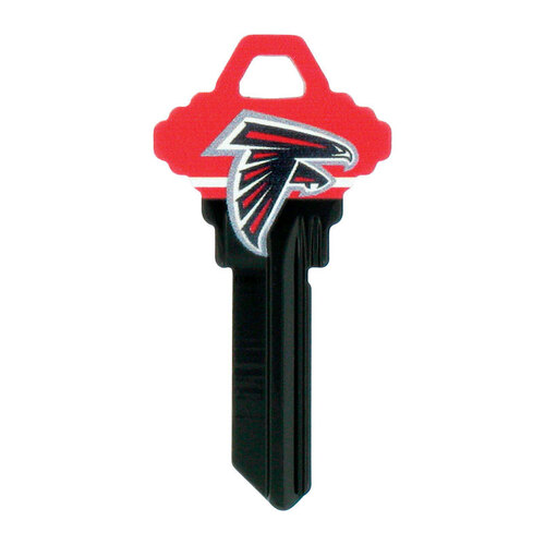 Hillman 89612-XCP6 Universal Key Blank Atlanta Falcons Painted Key House/ Office Single - pack of 6