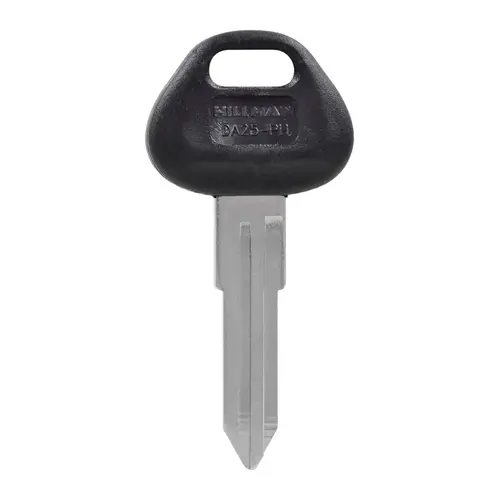 Key Blank Automotive Double For Nissan Black/Silver - pack of 5