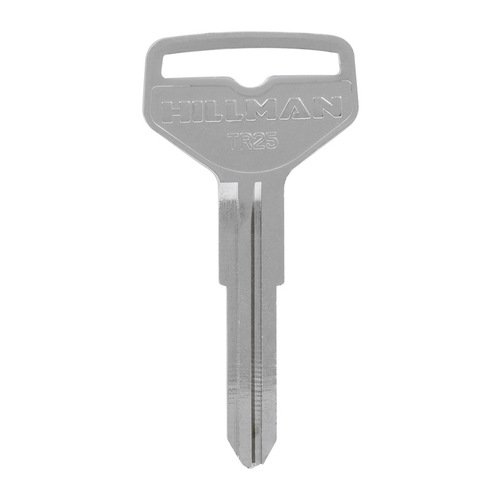 Key Blank Automotive TR25/TR38 Double For Toyota Silver