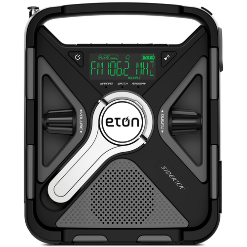 Eton NFRX5SIDEKICK Crank Radio/Flashlight Black LED Black