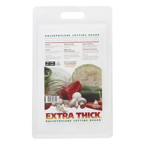 Arrow Home Products 00709 Cutting Board 16" L X 10" W X 0.63" Polyethylene White