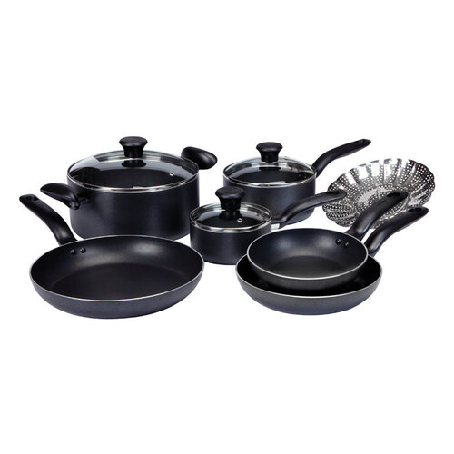 T-fal A821SA94 Cookware Set Initiatives Aluminum Gray Gray