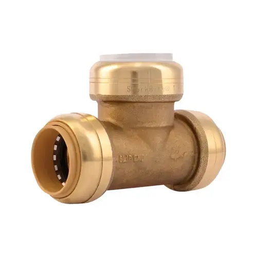 Slip Tee Push to Connect 1" CTS X 1" D CTS Brass