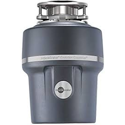 InSinkErator 79361K-ISE Garbage Disposal with Power Cord Evolution Essential 3/4 HP Continuous Feed Gray