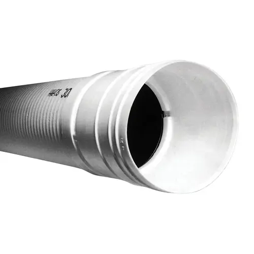 Advance Drainage Systems 4705612 Sewer and Drain Pipe 3" D X 10 ft. L Polyethylene White