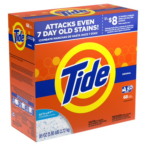 TIDE 84997 Laundry Detergent Original Scent Powder 95 oz