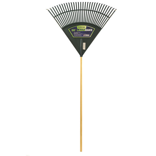 Leaf Rake 65" 30 Tine Poly Wood Handle