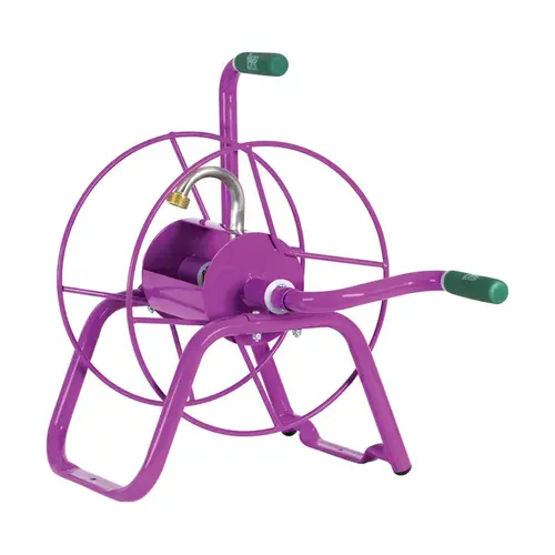 Hose Reel 75 ft. Purple Free Standing Purple