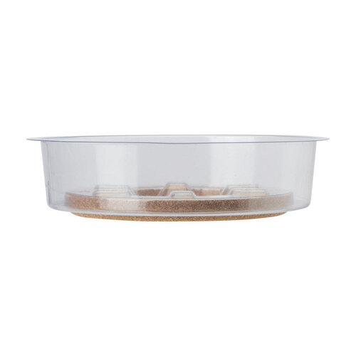 Miracle-Gro SMGCKV10 Plant Saucer 1.5" H X 10" D Cork/Plastic Hybrid Clear Clear