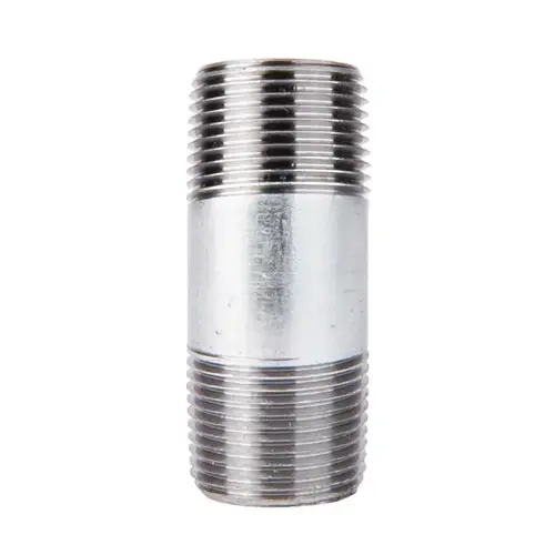 Nipple 3/4" MIP each X 3/4" D MIP Galvanized Steel 2-1/2" L Galvanized