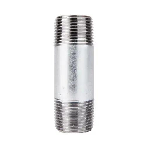 Nipple 3/8" MIP each X 3/8" D MIP Galvanized Steel 3" L Galvanized