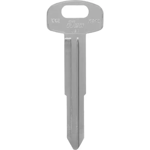 Key Blank Automotive KK2 Double For Kia Silver - pack of 10