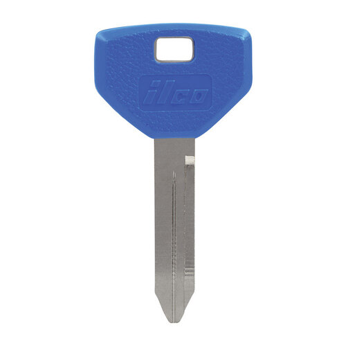 Key Blank ColorPlus Traditional Key House/Office Double Blue/Silver