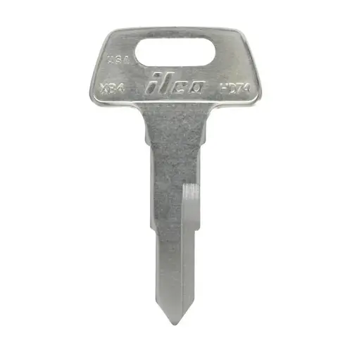 Key Blank Automotive Double For Honda Black/Silver