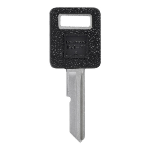 Key Blank Automotive Single For GM Black/Silver - pack of 5