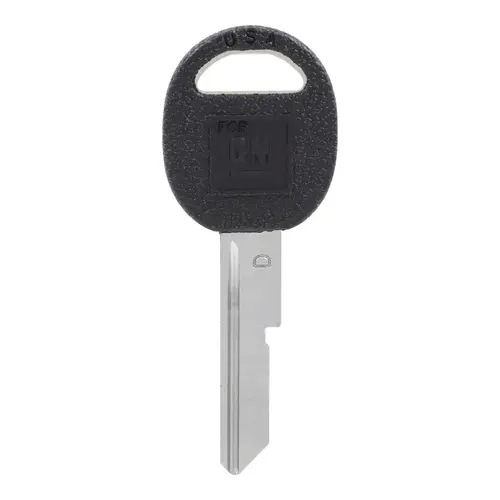 Key Blank Automotive Single For GM Black/Silver - pack of 5