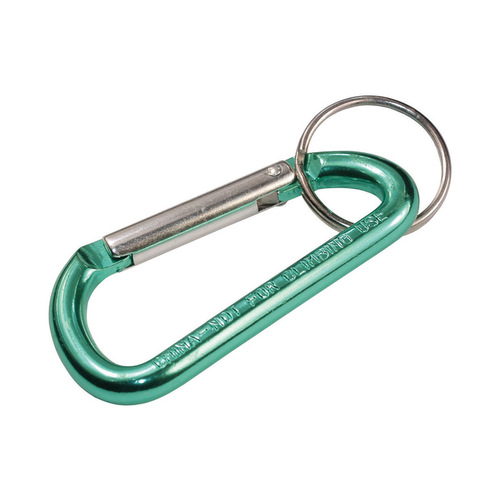 Key Chain Aluminum Multicolored Carabiner Clip Hook Multicolored - pack of 36