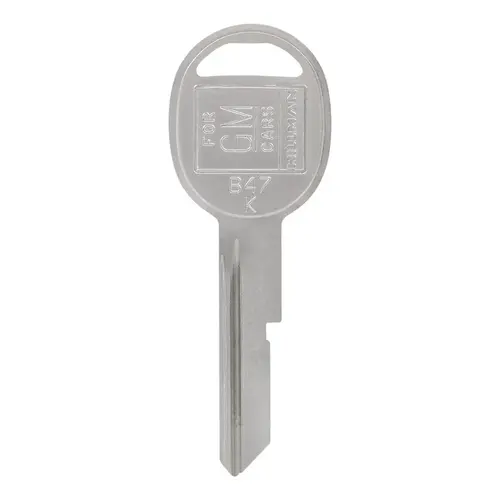 Key Blank Automotive Single For GM Silver - pack of 10