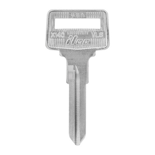 Hillman 84626 Key Blank Automotive Double For Volvo Silver