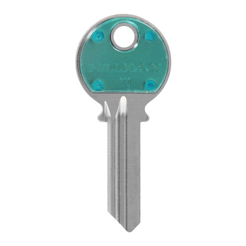 Key Blank ColorPlus Traditional Key House/Office Single Green/Silver