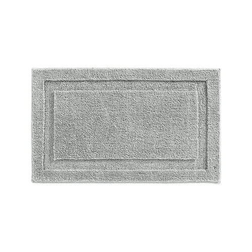 iDesign 17058-XCP3 Bath Spa Rug 34" L X 21" W Gray Microfiber Polyester Gray - pack of 3