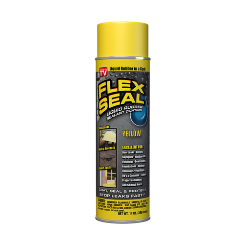 Rubber Spray Sealant FLEX SEAL Yellow 14 oz Yellow - pack of 6