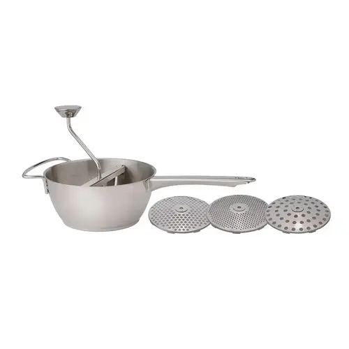 Food Mill Harold's Kitchen 20 oz Silver Stainless Steel Silver