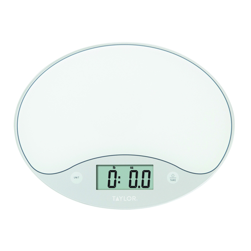 Kitchen Scale White Digital 11 lb White