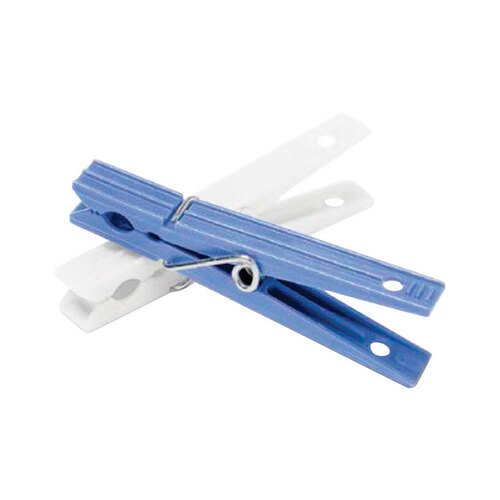 Clothes Pins Plastic Blue/White