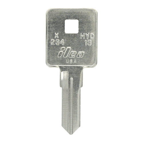 Key Blank Motorcycle HYD-13 Double For Harley Silver - pack of 10