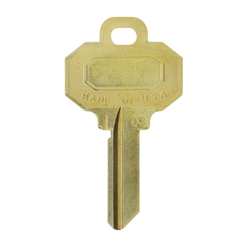Hillman 86488-XCP10 Key Blank Traditional Key House/Office BW2 Single For Baldwin Locks Gold - pack of 10