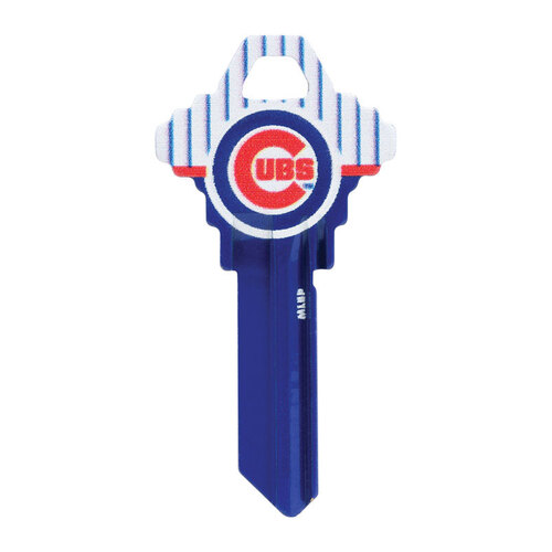Hillman 89655 Universal Key Blank Chicago Cubs Painted Key House/Office