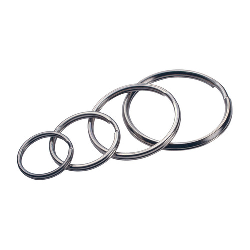 Hillman 5970025 Key Ring Tempered Steel Assorted Split Rings/Cable Rings Assorted