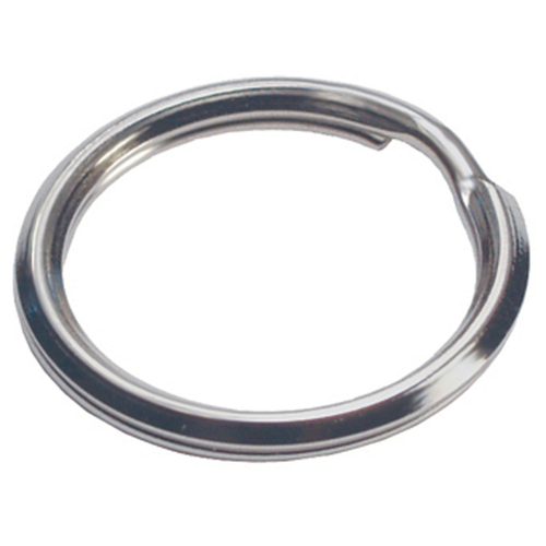 Key Ring 1-3/8" D Tempered Steel Silver Split Rings/Cable Rings Silver