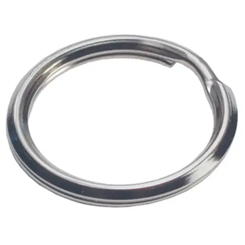 Key Ring 1-3/8" D Tempered Steel Silver Split Rings/Cable Rings Silver - pack of 50