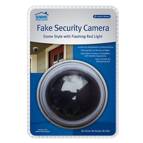 Fake Security Camera Black Plastic Black