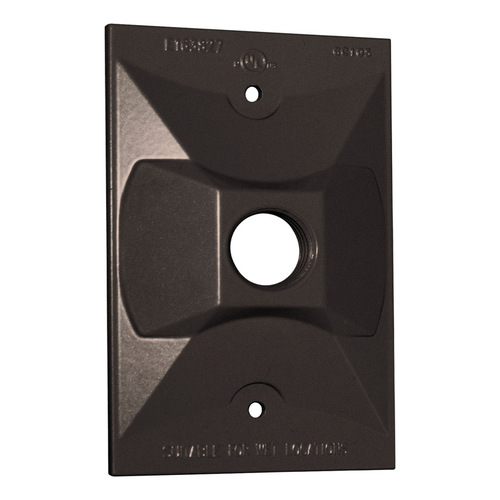 Sigma Engineered Solutions 14371BR Lampholder Cover Rectangle Metal 1 gang Wet Locations Bronze