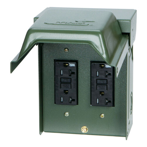Power Outlet Box Midwest 20 amps 120 V 0 space 0 circuits Surface Mount