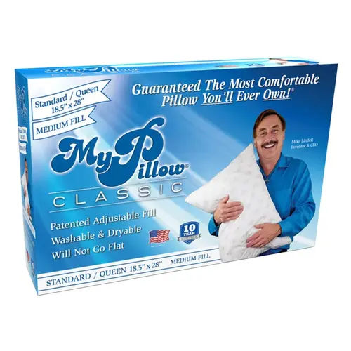 My Pillow 6667-4 Pillow My As Seen On TV Medium Classic Queen Foam White