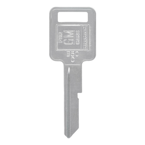 Key Blank Automotive Single For GM Silver